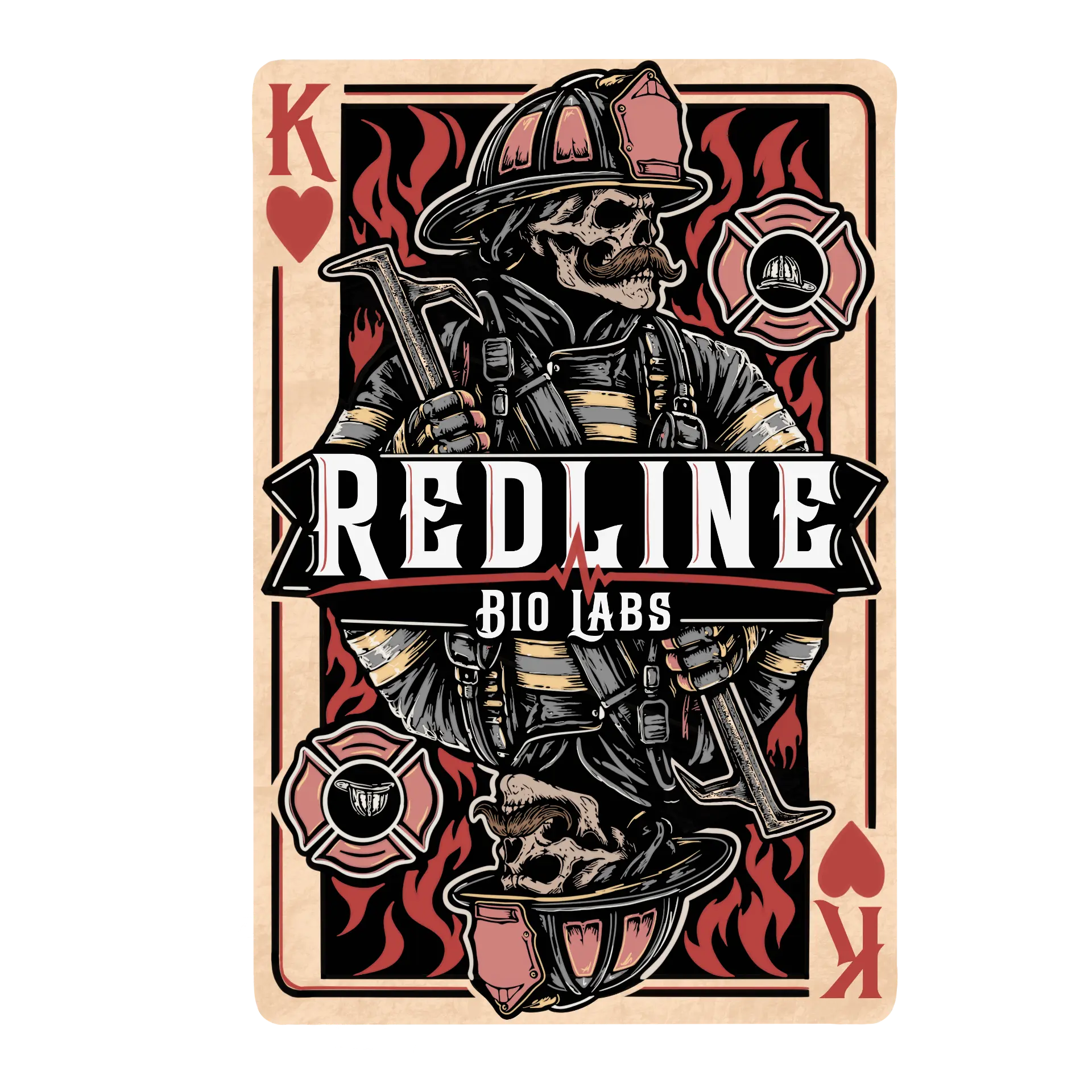 King of Hearts Hook Die-Cut Sticker