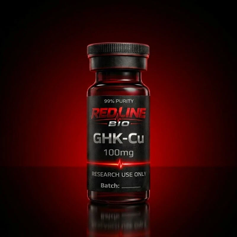 GHK-Cu research material vial, Redline Bio Labs