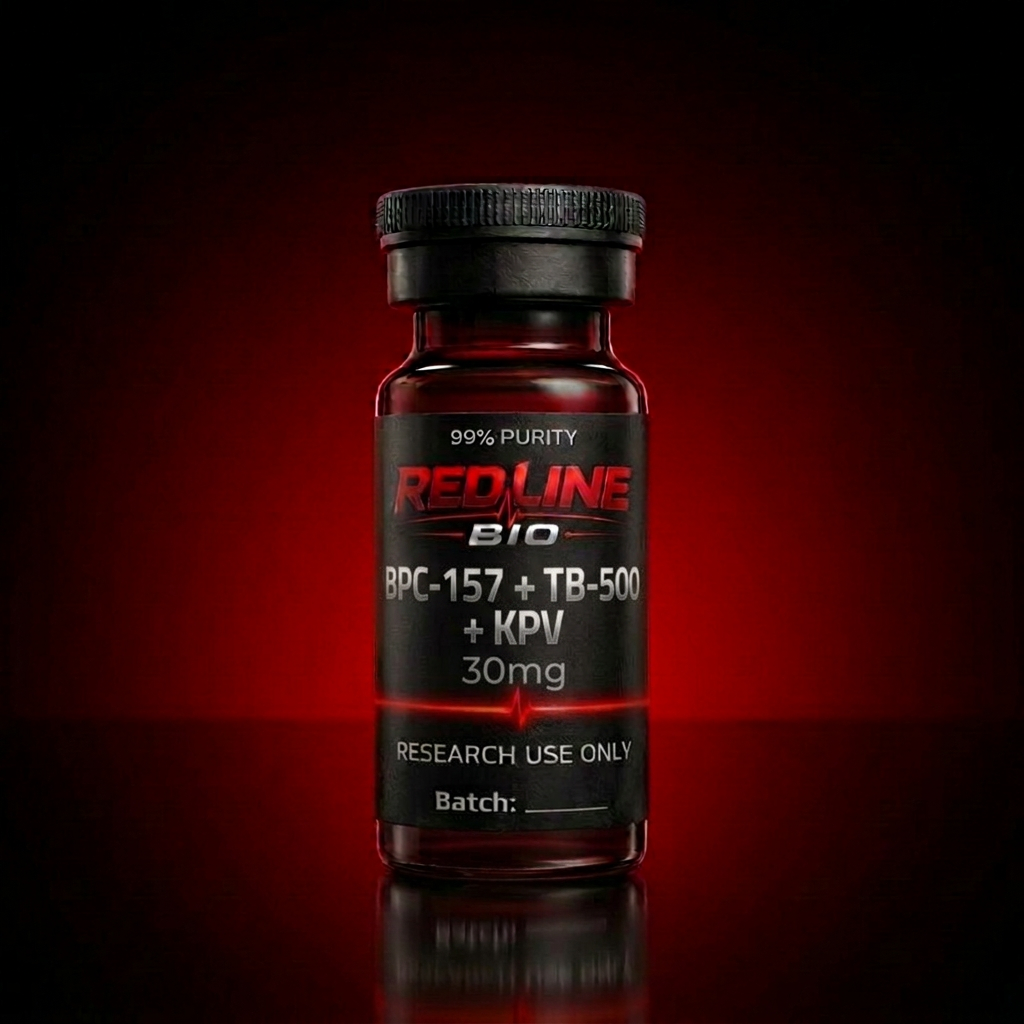 BPC-157 + TB-500 + KPV Blend research peptide vial